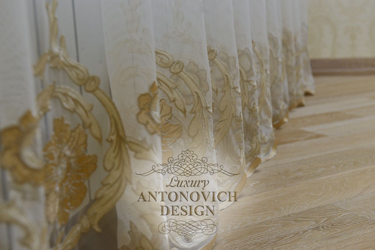 Итальянский шторы с вышивкой астана