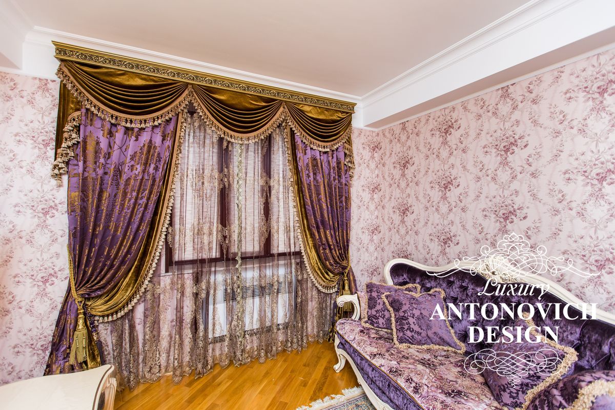 Роскошные шторы из бархата